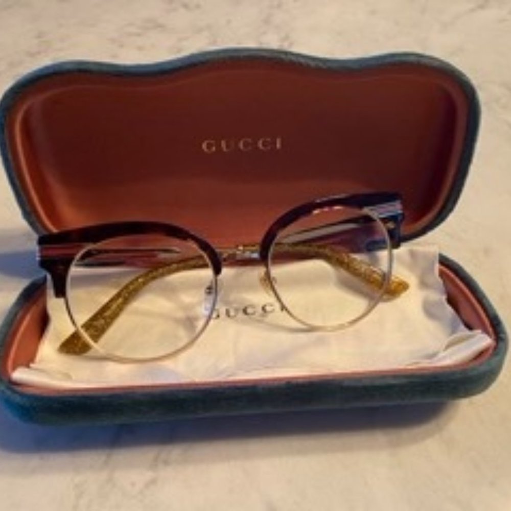GUCCI EYEGLASSES FRAMES GG0285O 002 50-19-140 HAVANA
